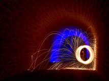 fotokurs lightpainting funkenflug